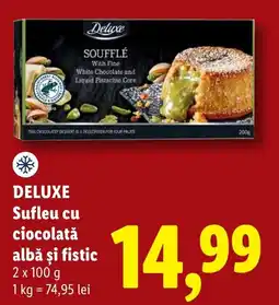 Lidl Deluxe Sufleu cu ciocolată albă și fistic Ofertă