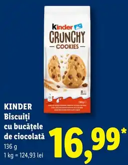 Lidl Kinder Biscuiți cu bucățele de ciocolată Ofertă