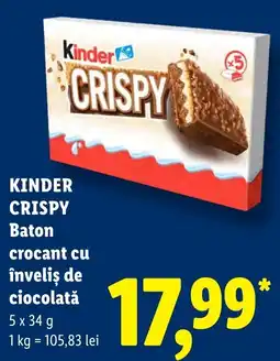 Lidl Kinder Crispy Ofertă
