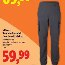 Lidl Crivit pantaloni termici functionali bărbați Ofertă