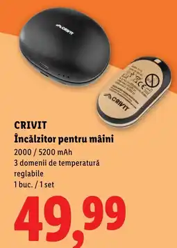 Lidl Crivit încălzitor pentru mâini Ofertă