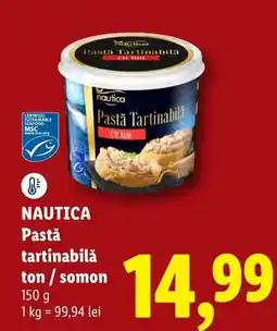 Lidl Nautica pastă tartinabilă ton / somon Ofertă