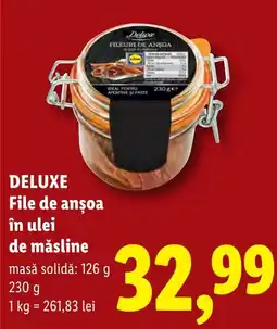 Lidl Deluxe file de anșoa în ulei de măsline Ofertă