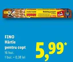 Lidl Fino Hartie pentru copt Ofertă