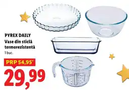 Lidl Pyrex daily vase din sticlă termorezistentă Ofertă