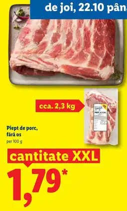Lidl Piept de porc, fără os Ofertă