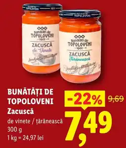 Lidl Bunătăți de Topoloveni Zacusca Ofertă