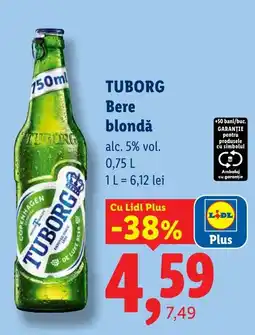 Lidl Tuborg Bere blondă Ofertă