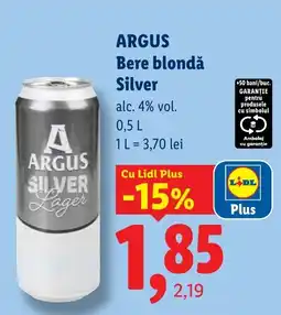 Lidl Argus bere blondă silver Ofertă