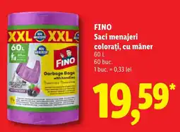 Lidl Fino saci menageri colorati cu maner Ofertă