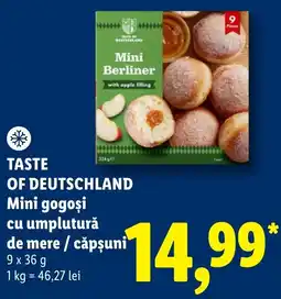 Lidl Taste of Deutschland Mini gogoși cu umplutură de mere / căpșuni Ofertă