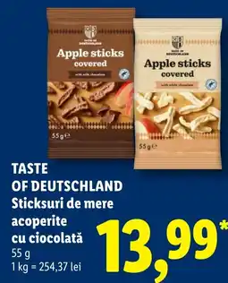 Lidl Taste of Deutschland sticksuri de mere acoperite cu ciocolata Ofertă