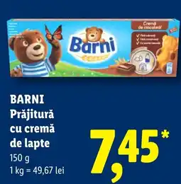 Lidl Barni Prăjitură cu cremă de lapte Ofertă