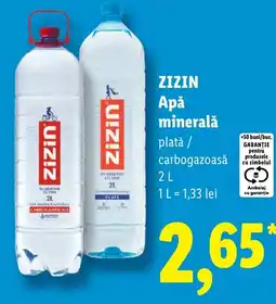 Lidl Zizin Apă minerală Ofertă