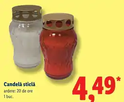 Lidl Candelă sticlă Ofertă