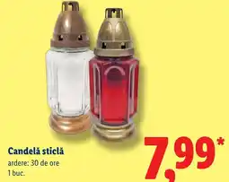 Lidl Candelă sticlă Ofertă