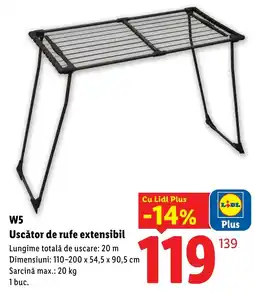 Lidl Lidl Uscător de rufe extensibil Ofertă