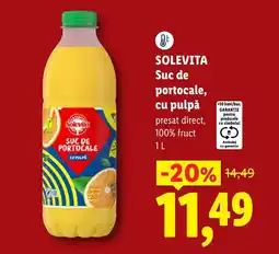 Lidl Solevita suc de portocale cu pulpă Ofertă
