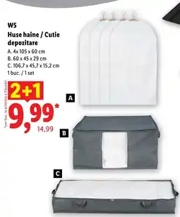 Lidl W5 Huse haine / Cutie depozitare Ofertă