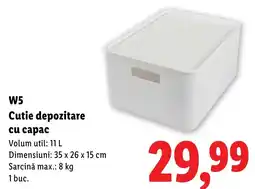 Lidl W5 cutie depozitare cu capac Ofertă