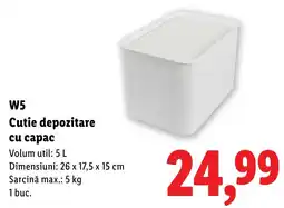 Lidl W5 cutie depozitare cu capac Ofertă