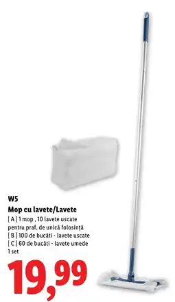 Lidl W5 Mop cu lavete/Lavete Ofertă