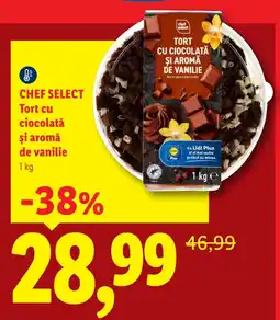 Lidl Chef Select Tort cu ciocolata și aromă de vanilie Ofertă