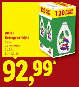 Lidl Ariel detergent lichid color Ofertă