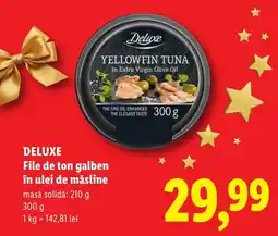 Lidl Deluxe file de ton galben în ulei de măsline Ofertă