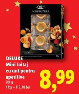 Lidl Deluxe mini foitaj cu unt pentru aperitive Ofertă