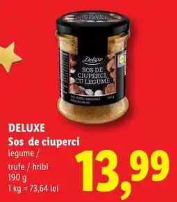 Lidl Deluxe sos de ciuperci legume / trufe / hribi Ofertă