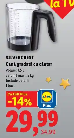 Lidl Silvercrest cană gradată cu cântar Ofertă