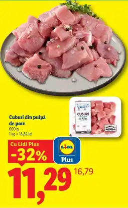 Lidl Lidl cuburi din pulpă de porc Ofertă