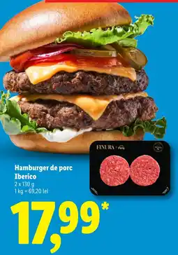Lidl Finura hamburger de porc Iberico Ofertă