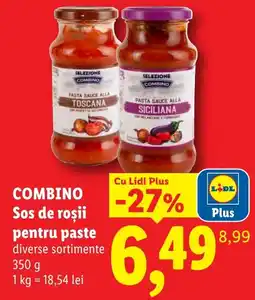 Lidl Combino Sos de roșii pentru paste diverse sortimente Ofertă