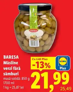 Lidl Baresa măsline verzi fără sâmburi Ofertă