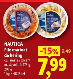 Lidl Nautica file marinat de hering Ofertă