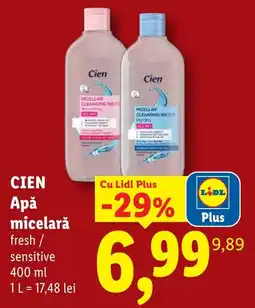 Lidl Cien Apă micelară Ofertă