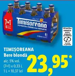 Lidl Timișoreana Bere blondă Ofertă