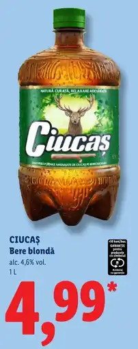 Lidl Ciucas Bere blondă Ofertă