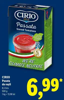 Lidl Cirio pasata de roșii Ofertă