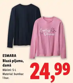 Lidl Esmara bluză pijama, damă Ofertă