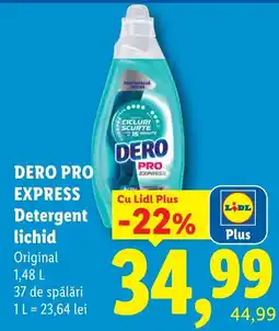 Lidl Dero pro express detergent lichid Ofertă