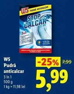 Lidl W5 pudră anticalcar Ofertă
