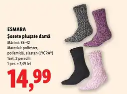 Lidl Esmara șosete plușate damă Ofertă