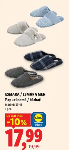 Lidl Esmara / Esmara Men Papuci damă / bărbați Ofertă