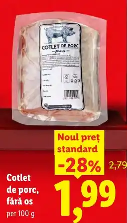 Lidl Cotlet de porc, fără os Ofertă