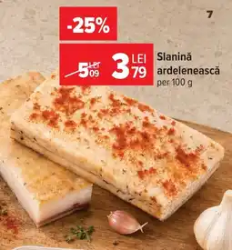Carrefour Slanină ardelenescă Ofertă
