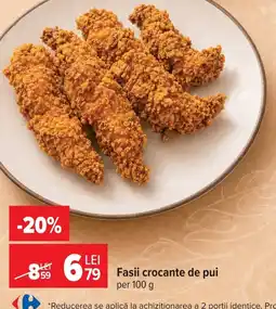 Carrefour Carrefour fasii crocante de pui Ofertă