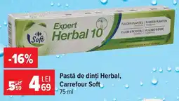 Carrefour Carrefour Soft pastă de dinți Herbal Ofertă